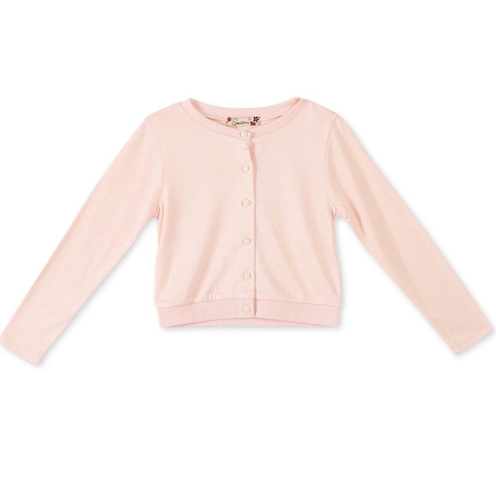 Blush pearls cardigan